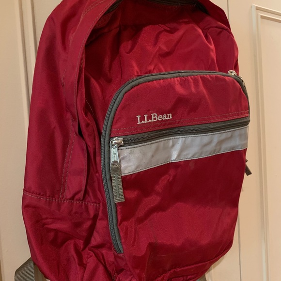 red ll bean backpack